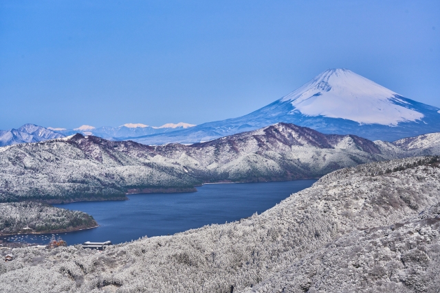 Mt. Fuji view from Ashinoko Cruise