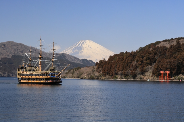 view of Ashinoko Lake