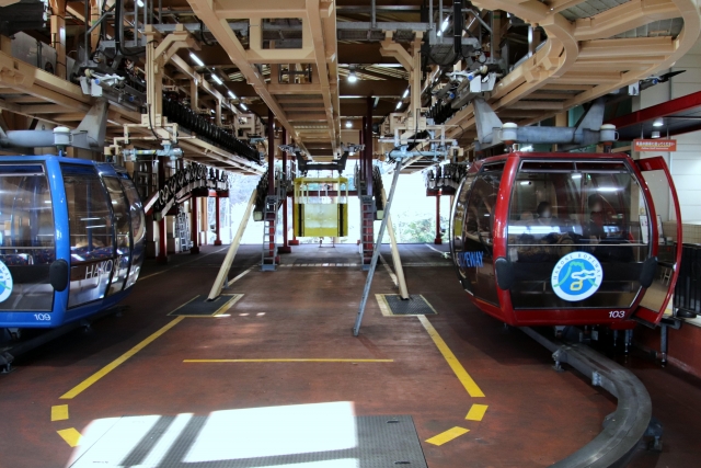 Aerial view of Hakone Ropeway