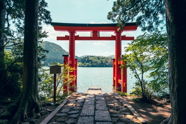 view of Hakone Shrine