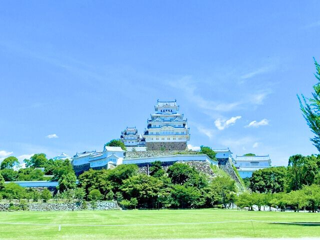 Front view of Himeji Castle