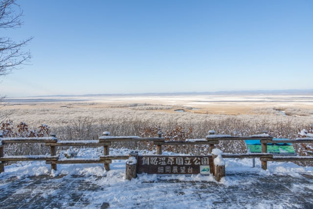 View of Kushiro wetlands from Hosooka