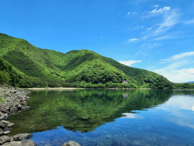 camping site near Lake Motosu