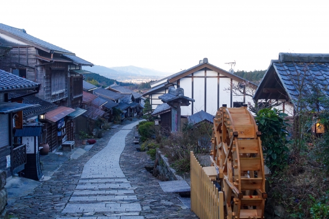 Traditional buildings in Magome-juku
