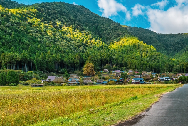 Miyama Kayabukinosato in spring