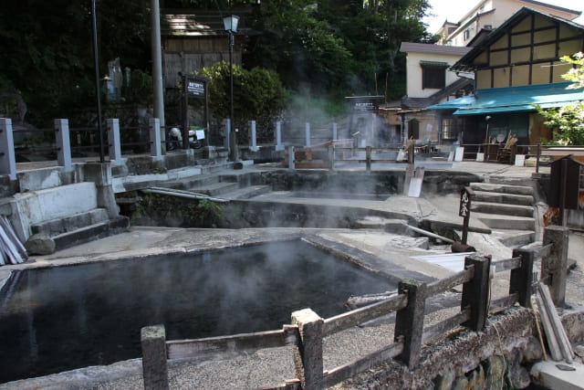 View of Nozawa Onsen village