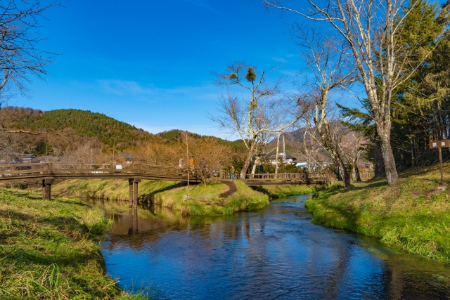 View of Oshino Hakkai Springs