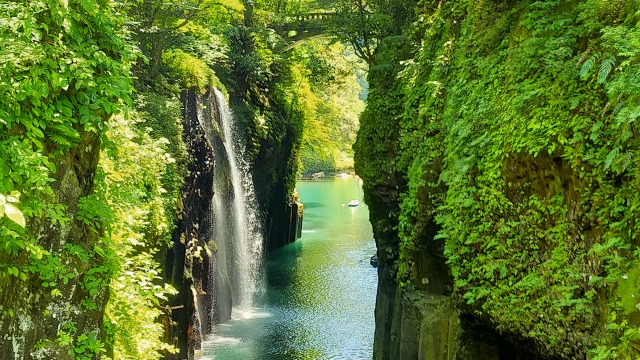 Waterfall in Takachiho Gorge
