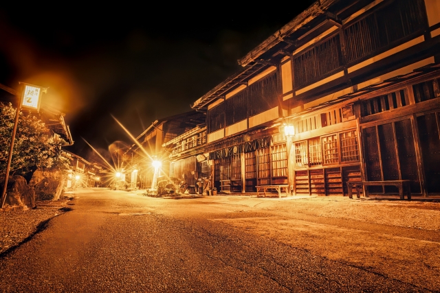 Traditional buildings in Tsumago-juku