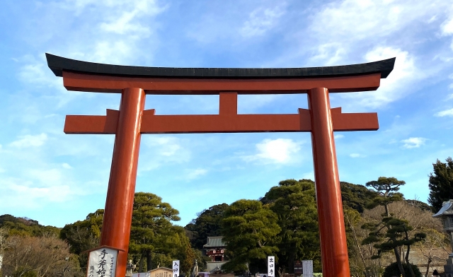 Main building of Tsurugaoka Hachimangu